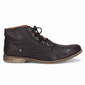 Sneaky Crasher Leather Boots - Black Texas