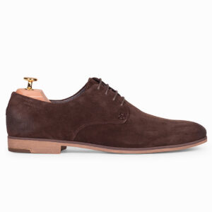 Cartland Suede Derby Shoes - Dark Brown
