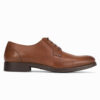 Dunovin Smooth Leather Derby Shoes - Brown