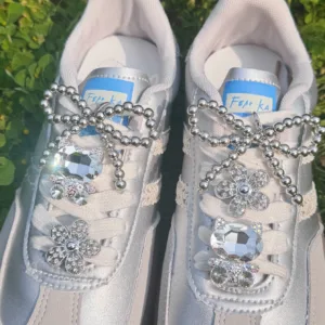 6PCS of fashionable silver shoes for DIY casual accessories an interestingand multi-functional way to personalize your footwear